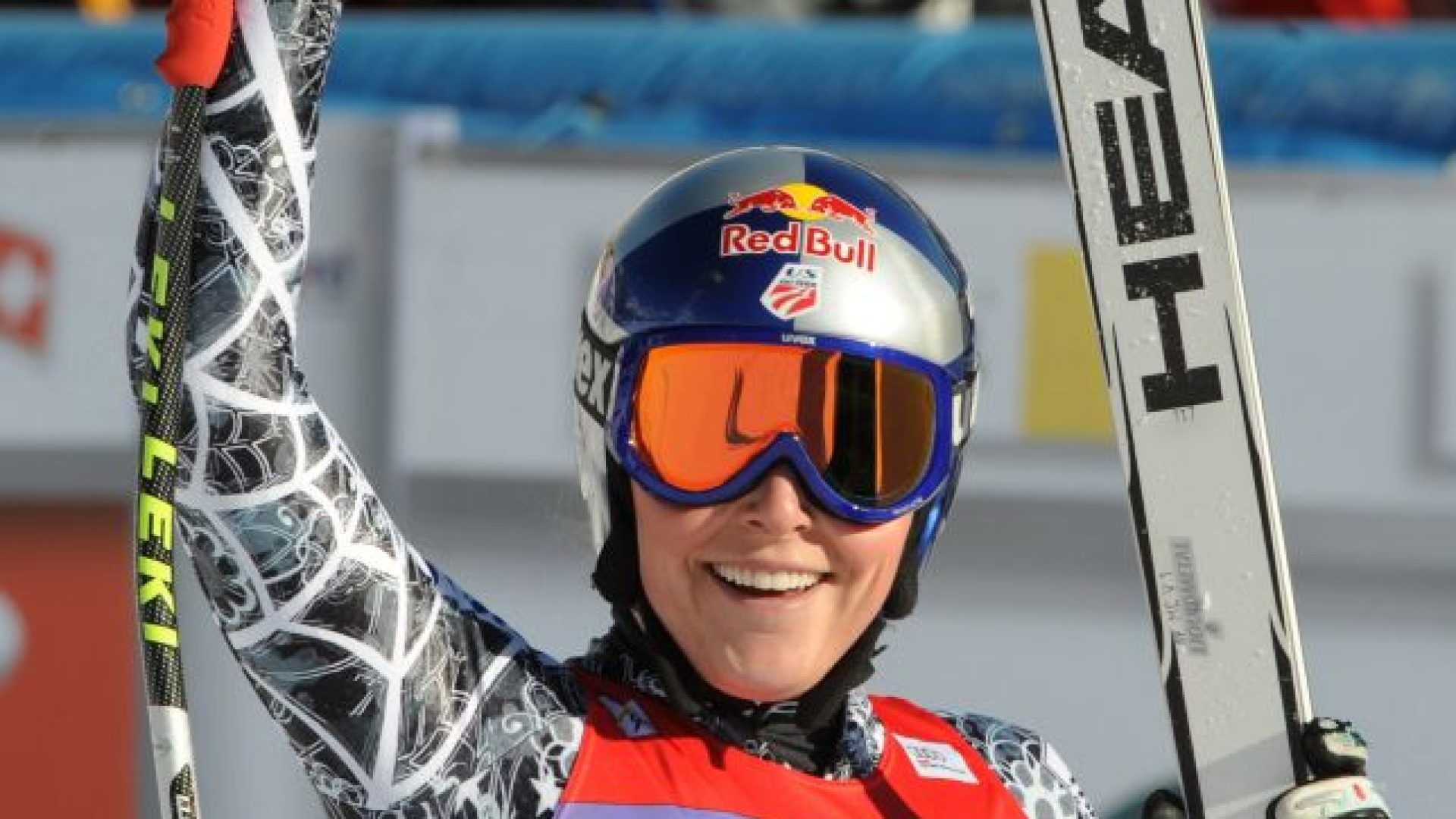 Ski World Cup 2009-2010.  Lindsey Vonn vincitrice, vincitrice nella discesa libera di, Cortina, Italia, sabato, Gen. 23, 2010 (Pentaphoto/Marco Trovati)