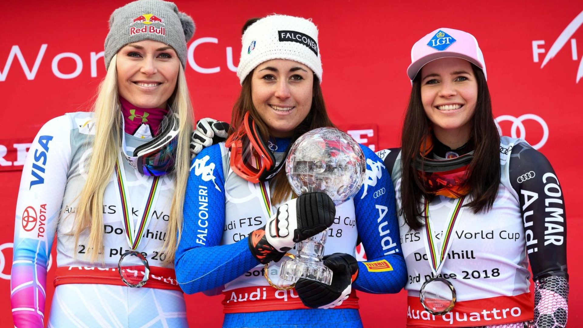 Sofia Goccia during the Race for the World Cup Downhill in Are on March 08i