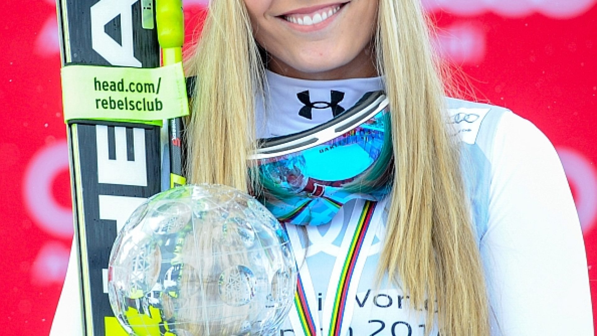 Lindsey Vonn of USA (Winner of the Downhill WC)